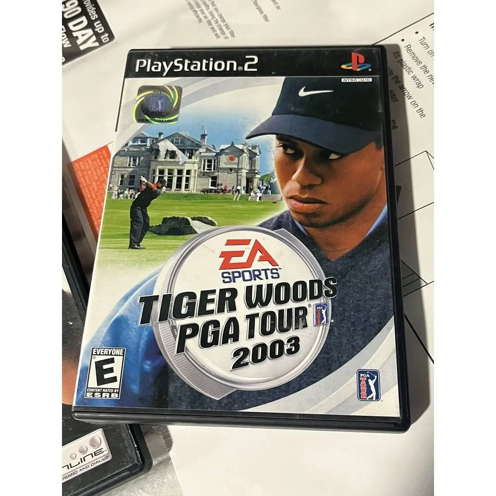 Tiger Woods PGA Tour PS2 Sony PlayStation 2 Lot of 3 Games Complete 2001 03 2005